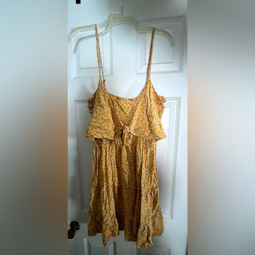 CUTE FLORAL YELLOW DRESS